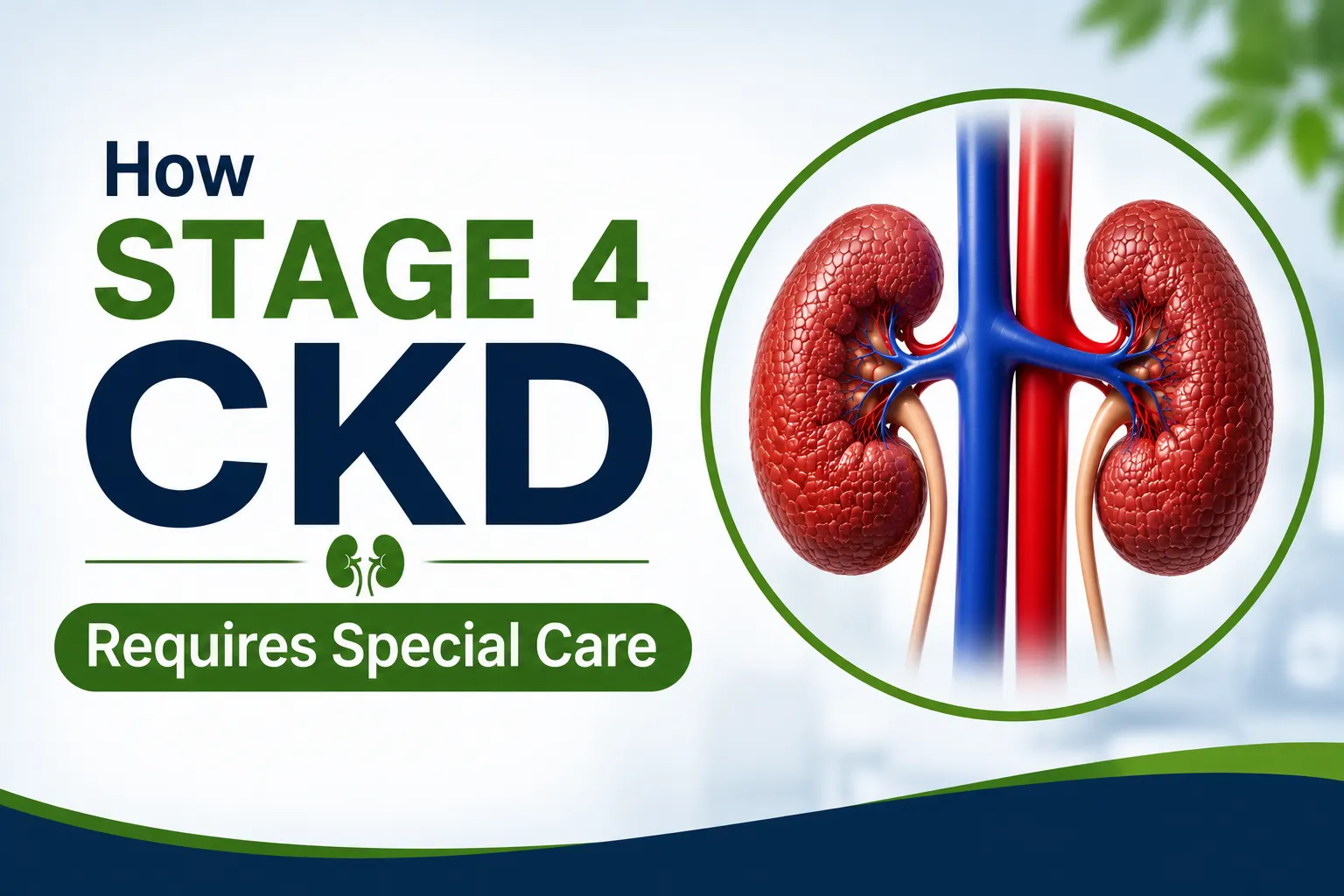 How Stage 4 CKD Requires Special Care?