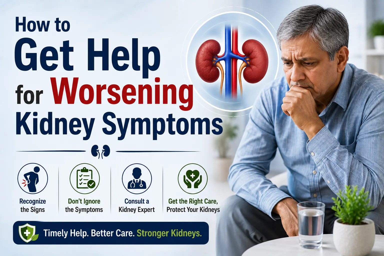 How to Get Help for Worsening Kidney Symptoms?