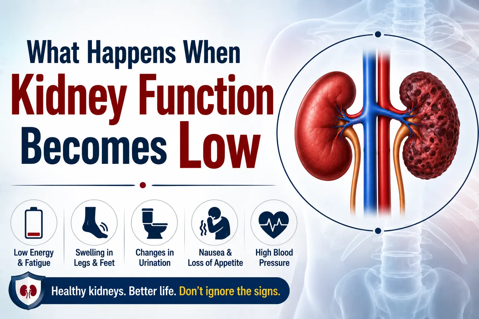What Happens When Kidney Function Becomes Low?