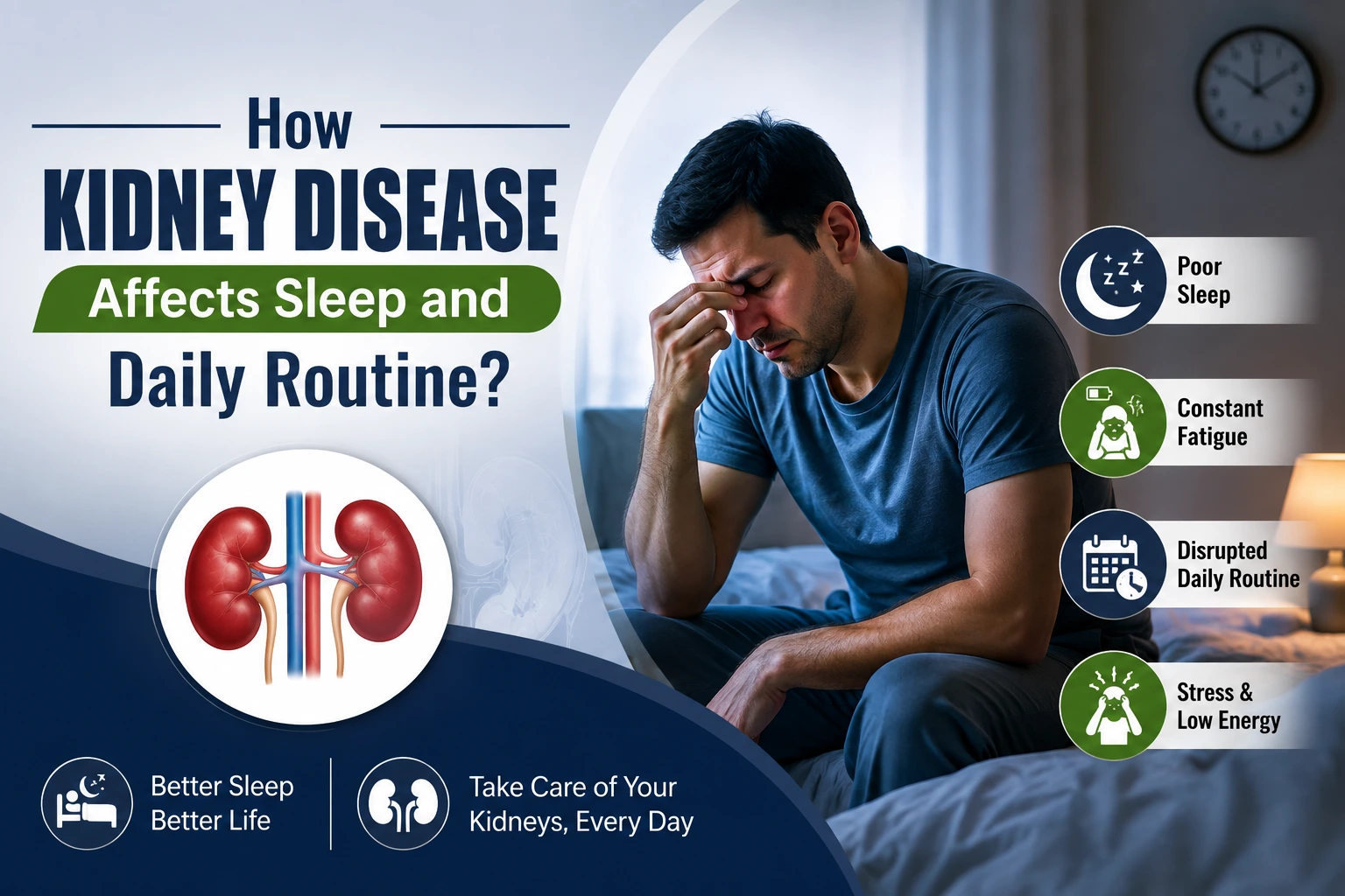 How Kidney Disease Affects Sleep and Daily Routine?