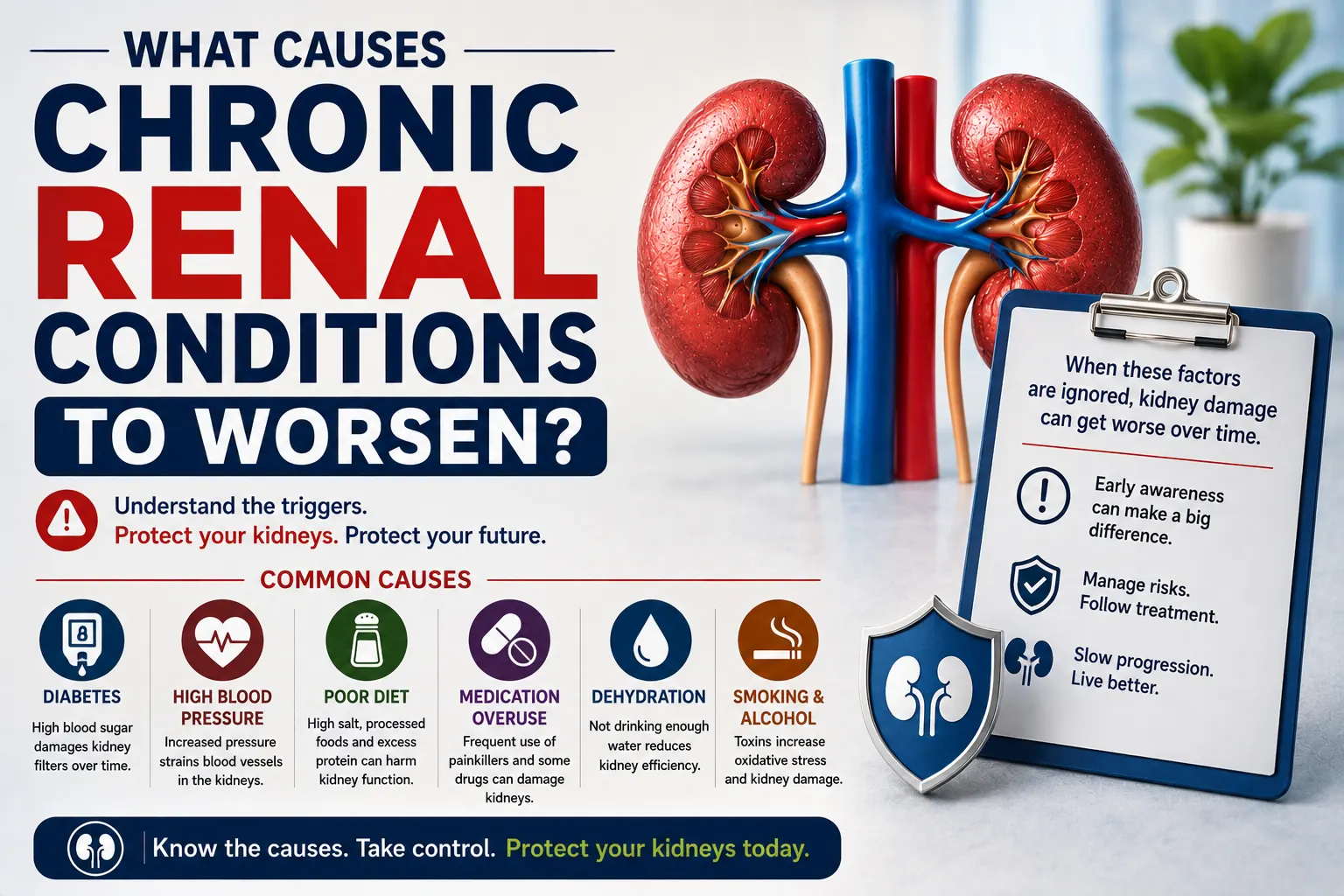 What Causes Chronic Renal Conditions to Worsen?