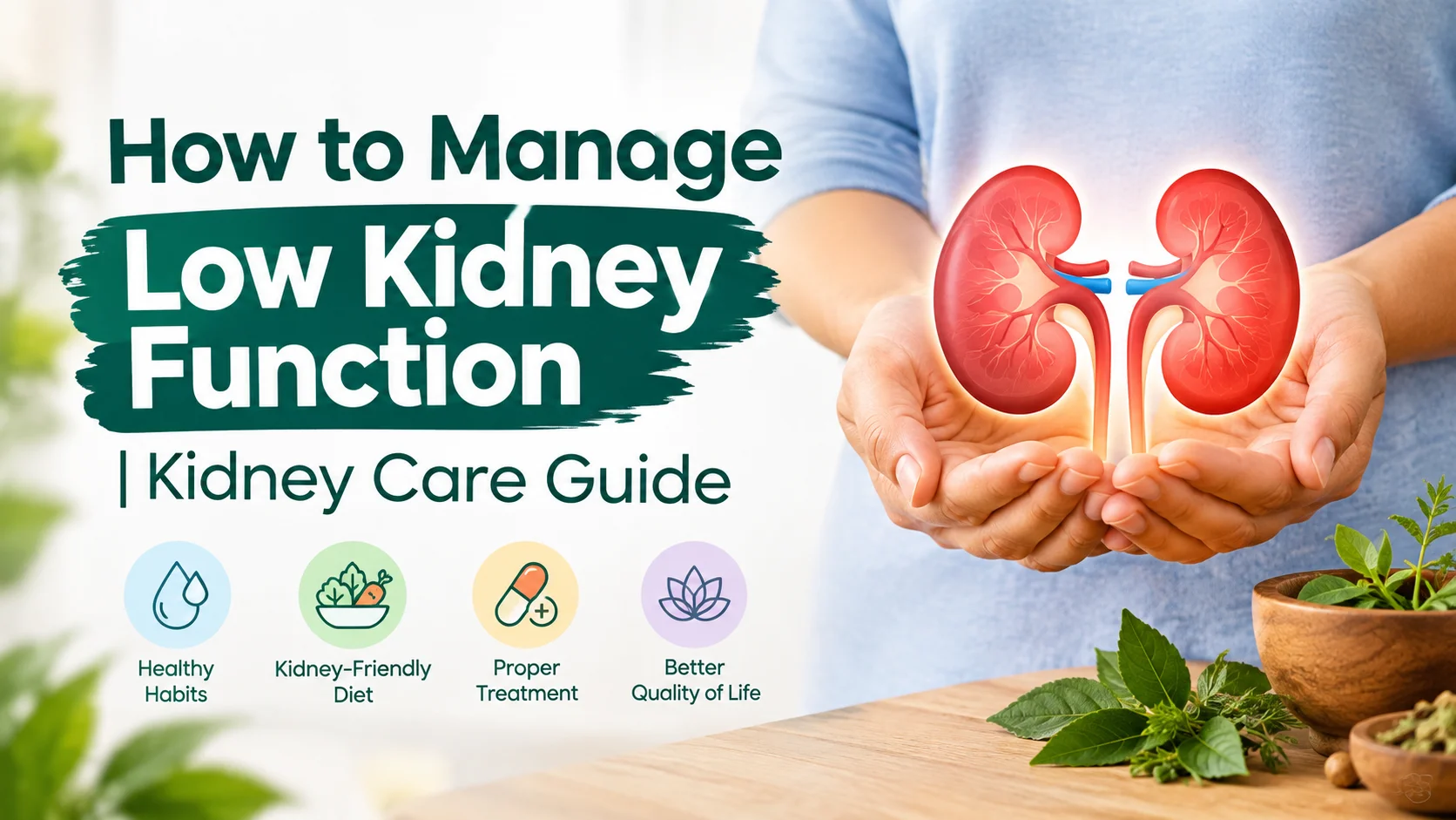 How to Deal With Ongoing Low Kidney Function?